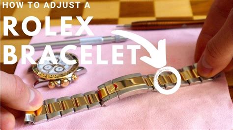 how to tighten Rolex bracelet